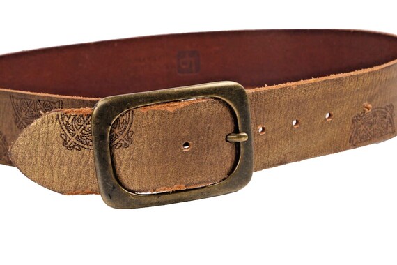 Linea Pelle Leather Belt Size S Logan Black Vintage Leather Belt with Silver Buckle | Linea  main image 4