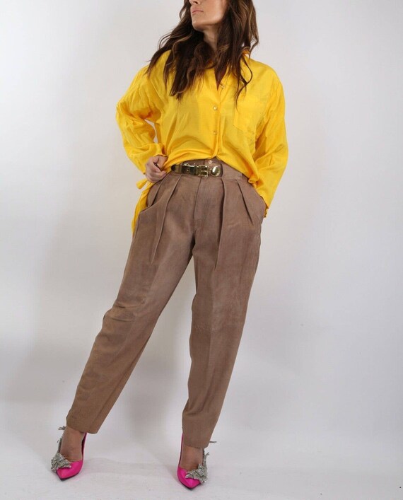Vintage JUST US Yellow Rayon Collared Button Down High Low Shirt Size 7 Etsy Canada