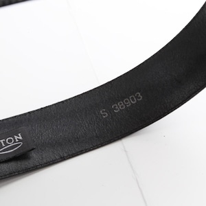 Vintage Brighton Black Leather Western Belt Silver-Gold Buckle Classic Size S zdjęcie 10