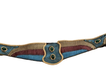Vintage Emmanuel Purple Skinny Leather Belt Size M - Etsy  display picture 1