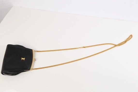 Vintage Paloma Picasso Black Leather Chain Strap … - image 5