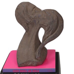 Vintage 80s David Fisher Austin Production Faces of Love Sculpture Statue Signed