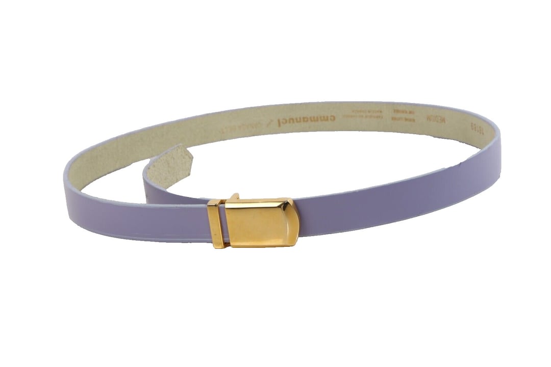 Vintage Emmanuel Purple Skinny Leather Belt Size M Vintage Emmanuel Purple Skinny Leather Belt Size M - Etsy main image 2