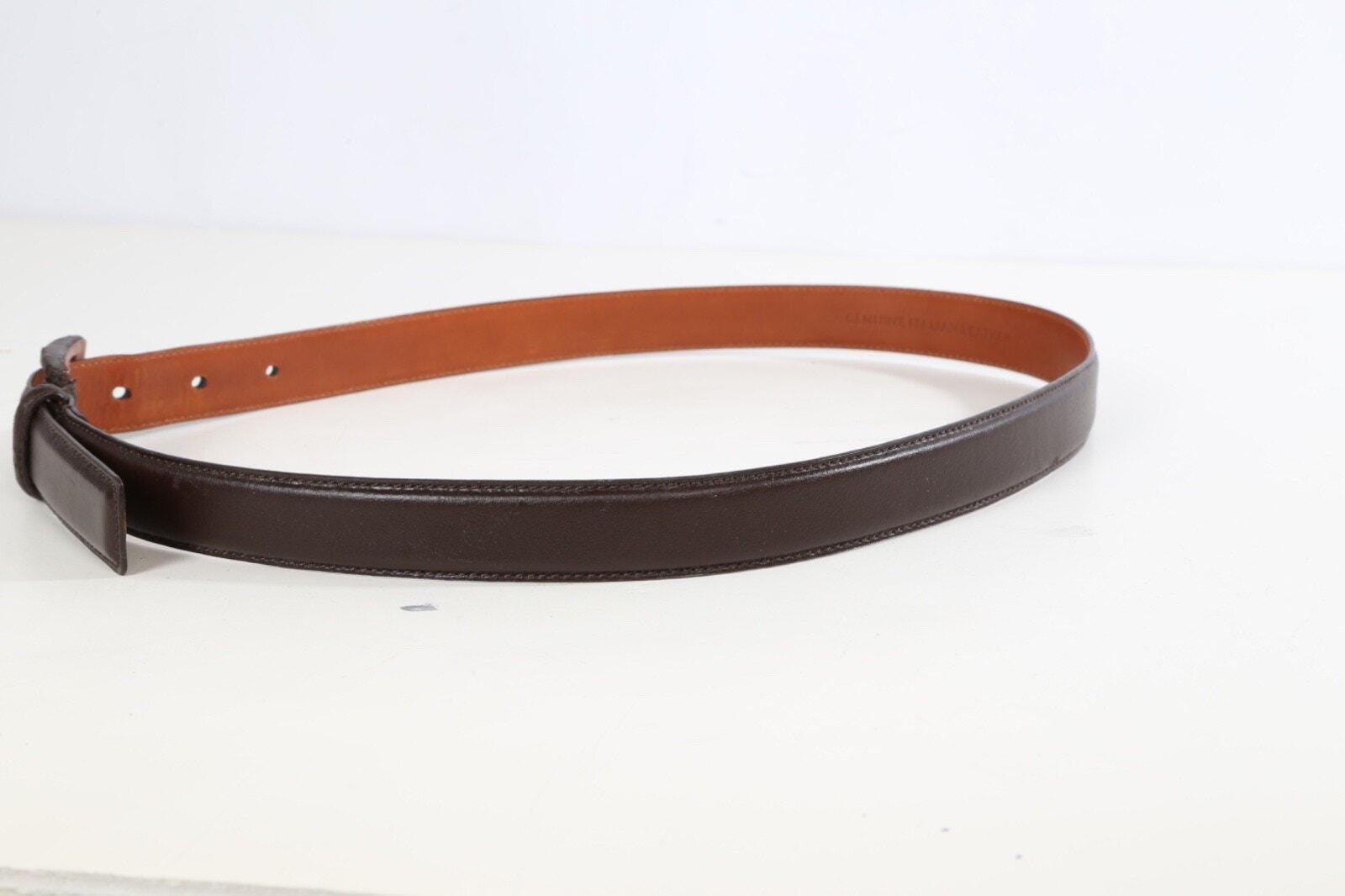 VINTAGE LAUREN Ralph Lauren Classic Brown Italian Leather Belt EUC Polo Ralph Lauren Big & Tall Italian Saddle Leather Belt  main image 3