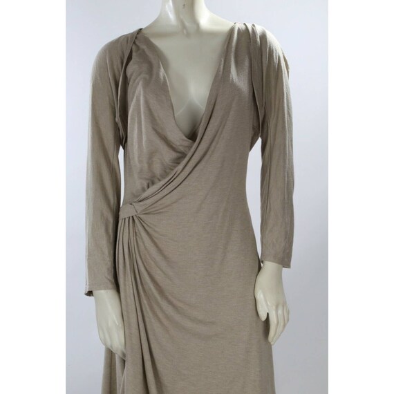 Vintage MAX MARA Beige 2 Piece Draped Dress Cropp… - image 7