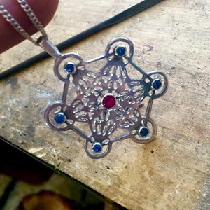 Sacred Geometry Metatron's Cube Pendant image 1