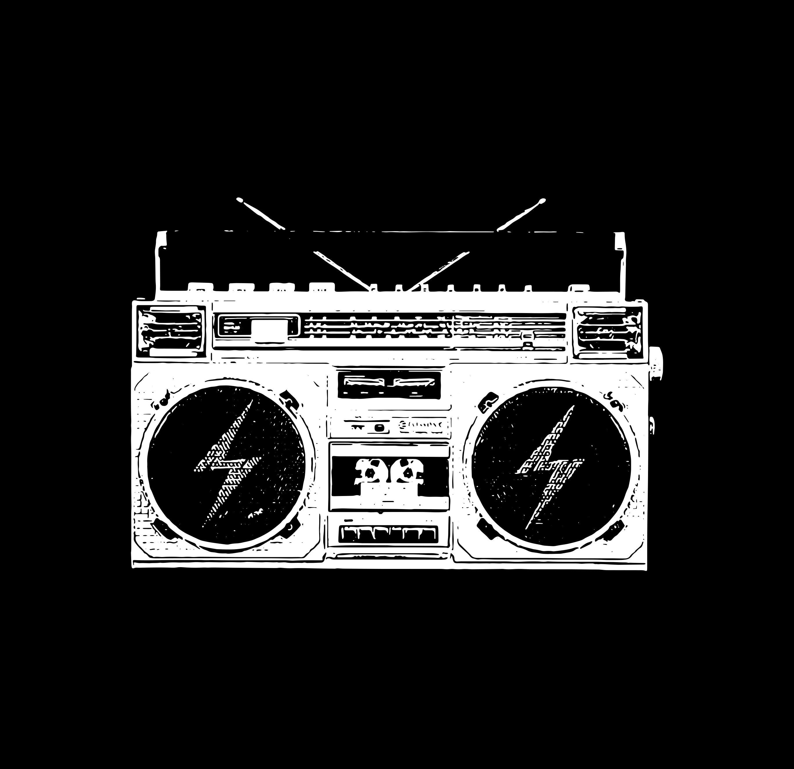 boombox silhouette