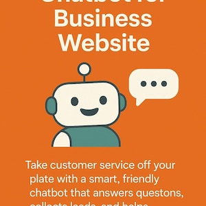 Custom Live AI Chatbot for Business Websites: Automate Customer Service & Save Time ChatGPT