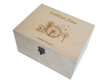 Wooden Keepsake Box, Baby Memory Box, Baby Keepsake Box, Custom Time capsule box, Custom Baby Christmas Gift,
