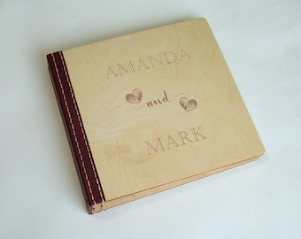 Personalized Wooden Wedding Guestbook, Photo Album, Wedding Album, Photobooth, Perfect for Photos and Heartfelt Messages
