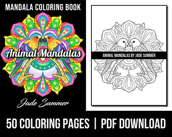 Coloriage Anti-stress Mandalas & Animaux: Livre de coloriages pour adulte  détente et anti-stress grand