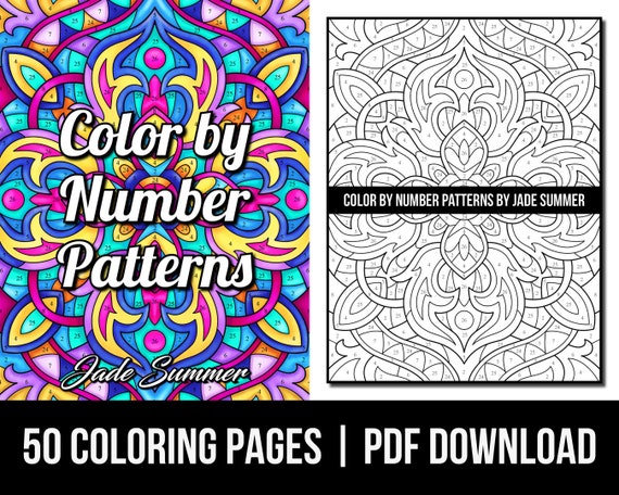 Mandala Color By Number: 50+ Color by Number Coloring Book for