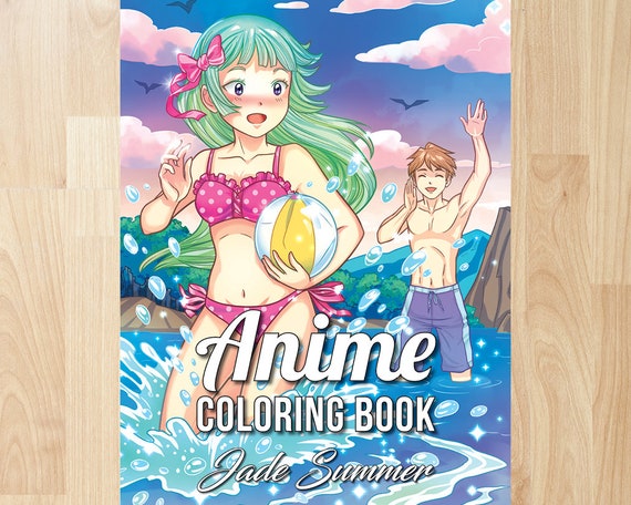 Download Anime Coloring Book by Jade Summer Coloring Books Coloring | Etsy