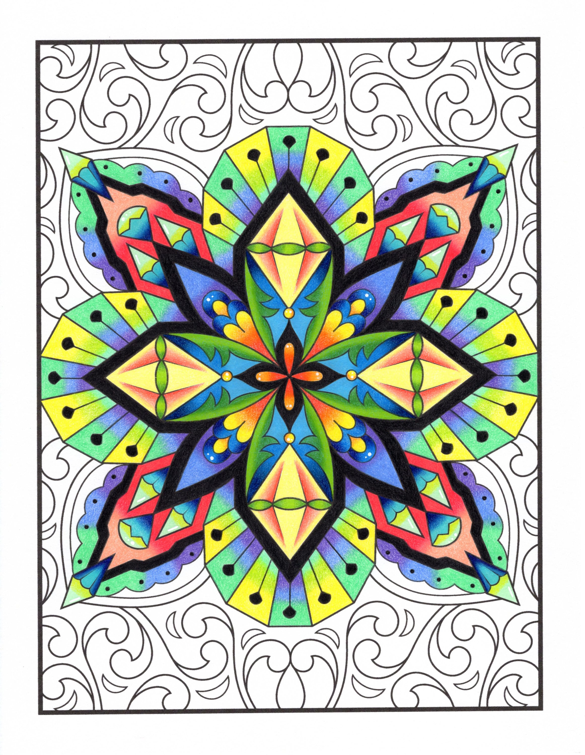 mandala coloring book for girls ages 8-12: 60 pictures kids colo by  mayk, sam