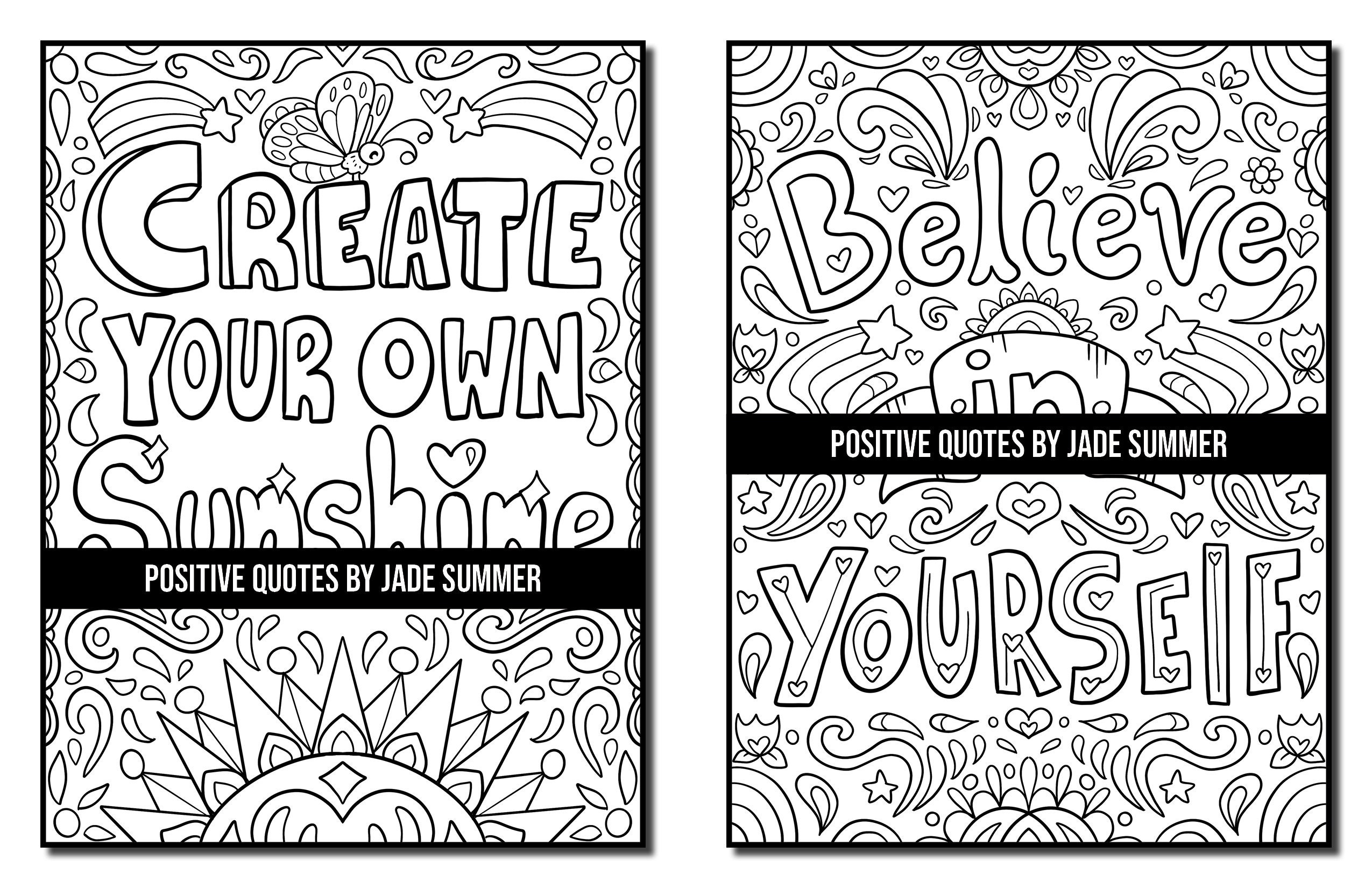 Inspirational Quote Coloring Pages (3 Pages) – Freebie Finding Mom