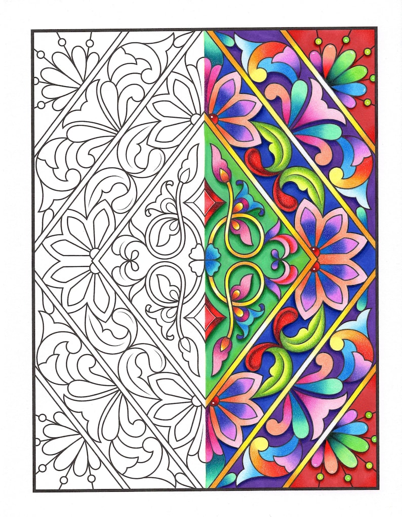 Mandala Coloring Pages: 100 Amazing Patterns Adult Coloring Book by Jade Summer 100 Digital Coloring Pages Printable, PDF Download image 2