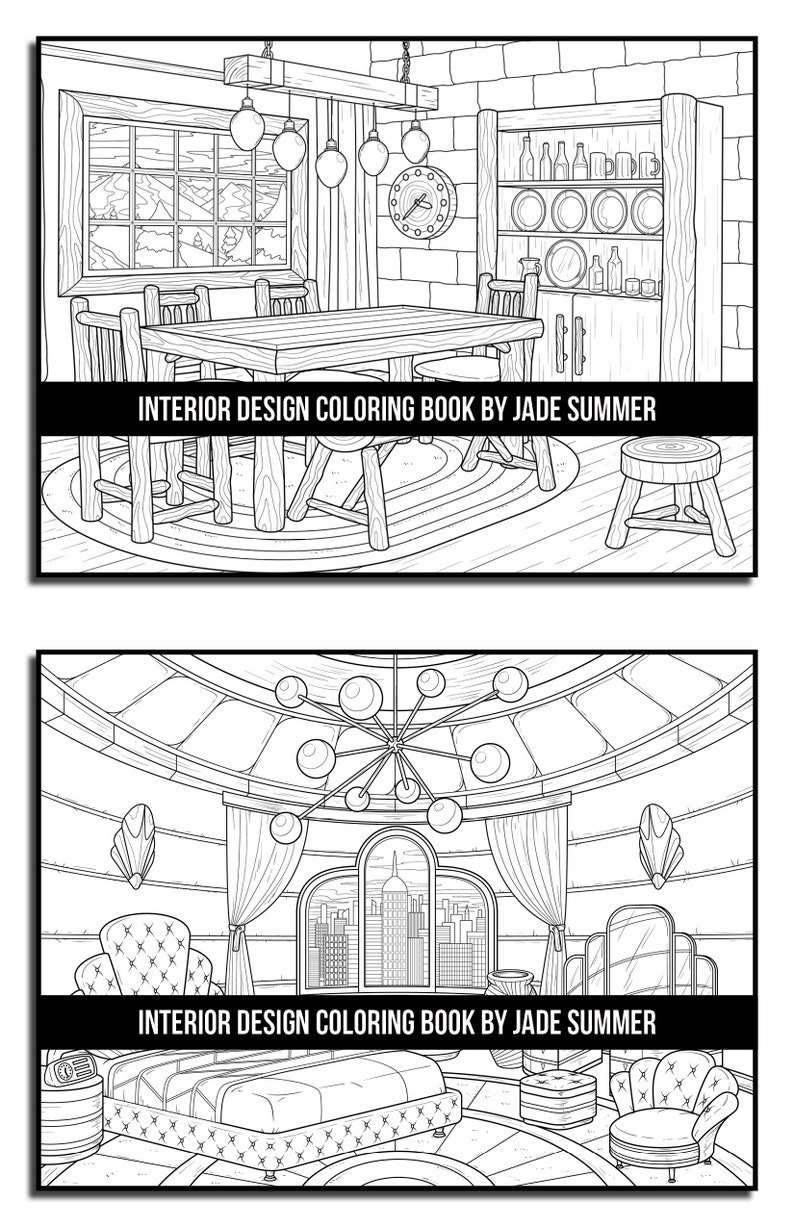 Interior Design Coloring Pages Interior Design Adult Coloring Etsy interior-design-coloring-pages-interior-design-adult-coloring-etsy
