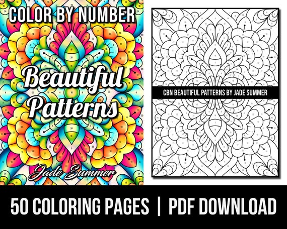 Pages de coloriage couleur par numéro : livre de coloriage pour