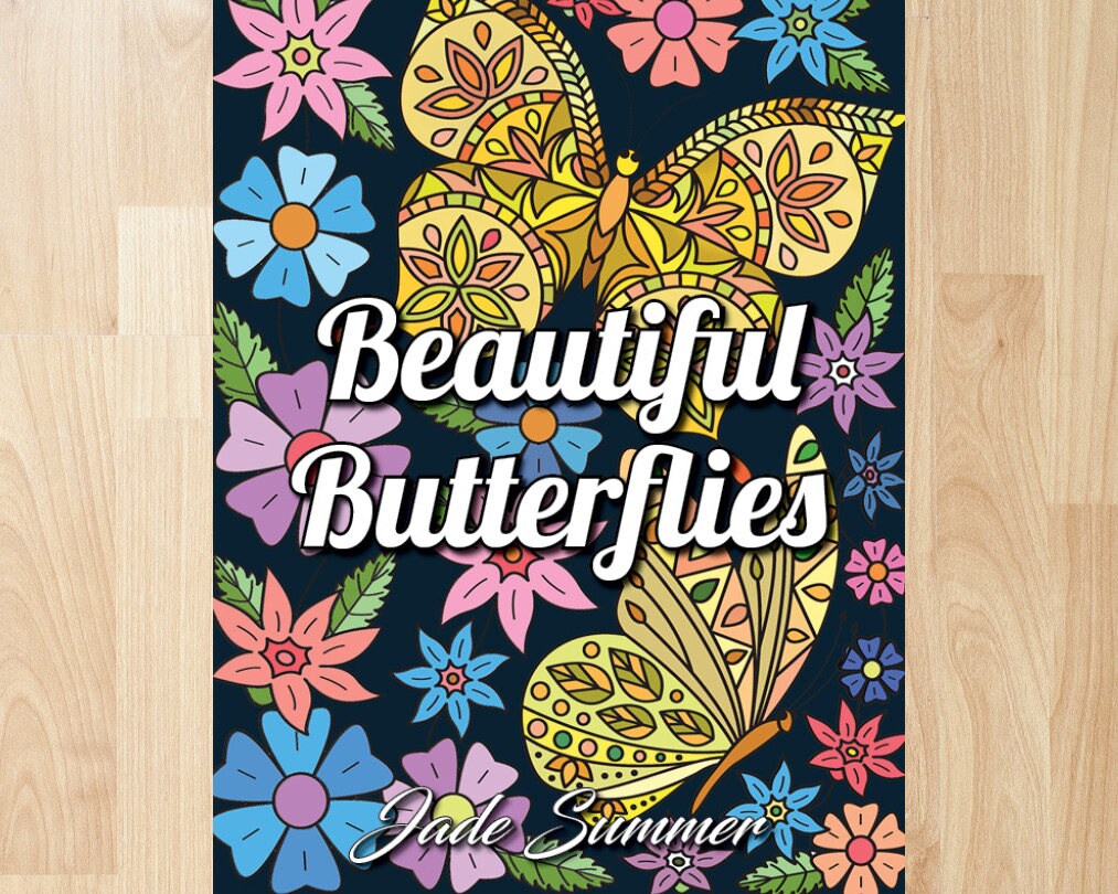 Download Beautiful Butterflies by Jade Summer Coloring Books ...