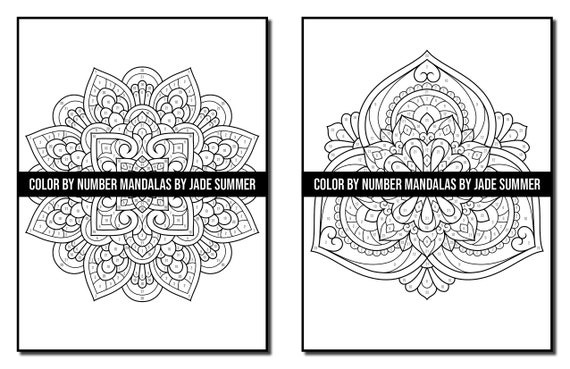 Color by Number Mandalas: An Adult Coloring Book with Fun, Easy, and  Relaxing Coloring Pages by EXP Designs