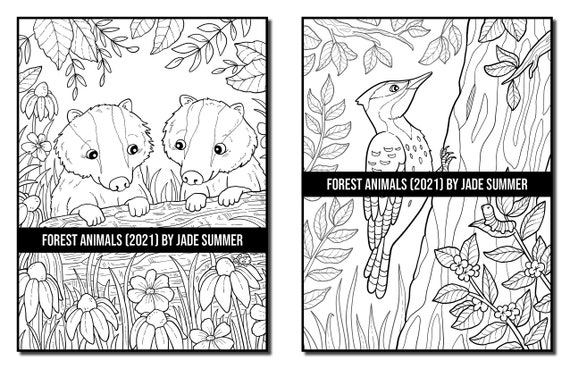 Animal Coloring Pages: 100 Animals Adult Coloring Book by Jade Summer 100  Digital Coloring Pages printable, PDF Download -  Sweden