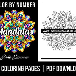Color by Numbers Printable Coloring Book for Adults & Teens 