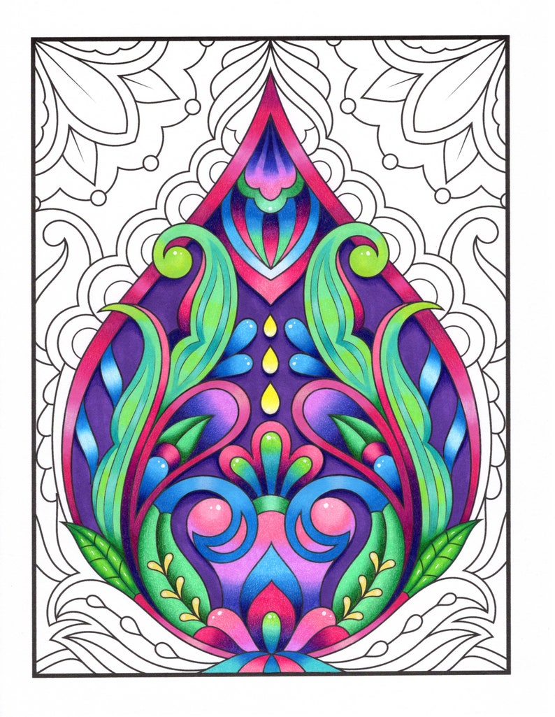 Mandala Coloring Pages: 100 Amazing Patterns Adult Coloring Book by Jade Summer 100 Digital Coloring Pages Printable, PDF Download image 3