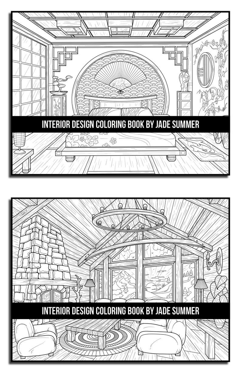 Interior Design Coloring Pages Interior Design Adult Coloring Etsy interior-design-coloring-pages-interior-design-adult-coloring-etsy