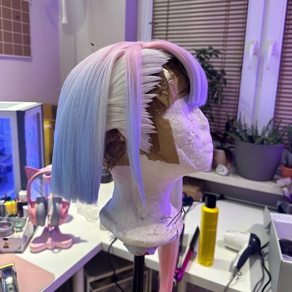 Lucy Cyberpunk Egderunners inspired cosplay wig [ MADE TO ORDER ]