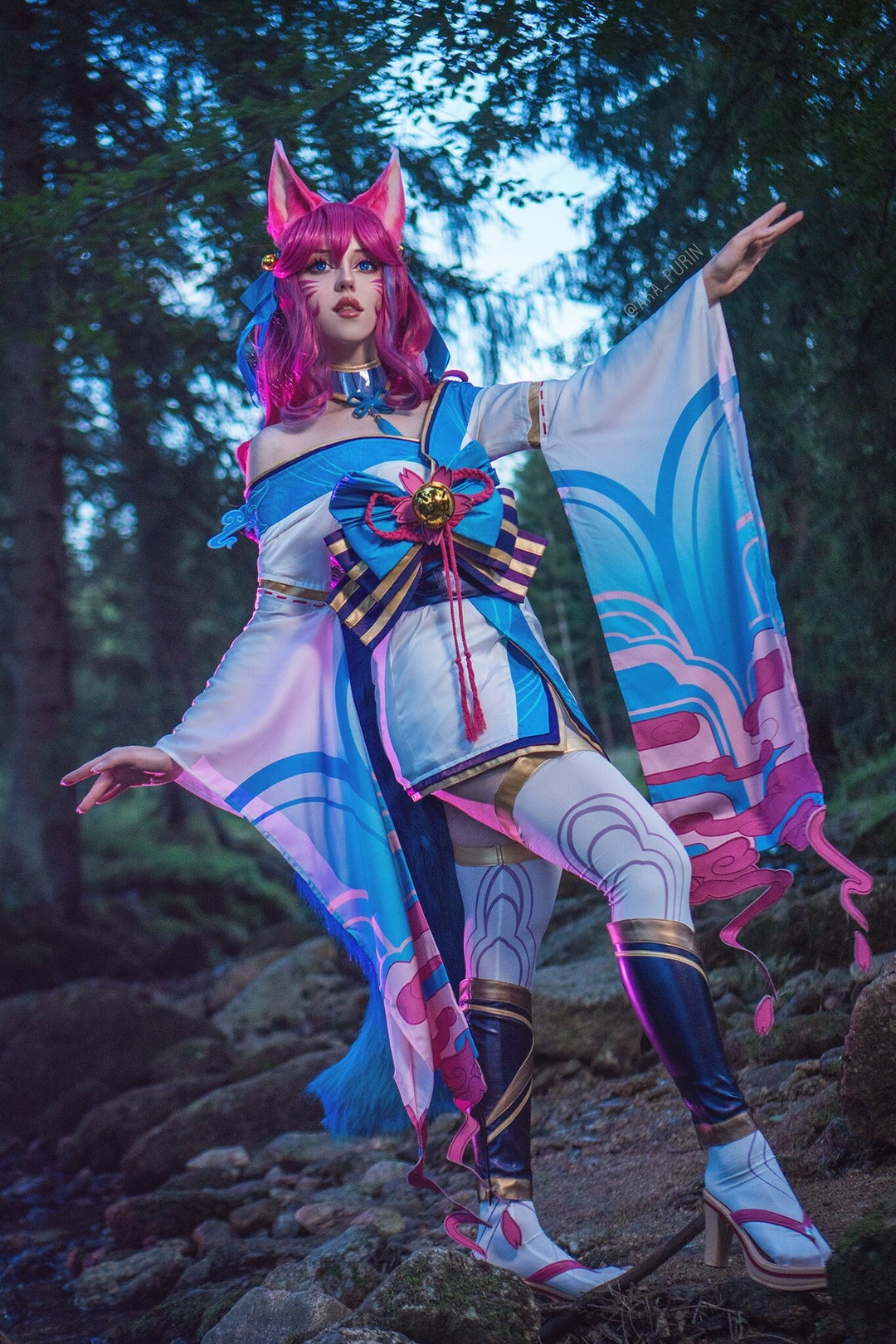 Spirit Blossom Ahri Cosplay League of Legends Etsy