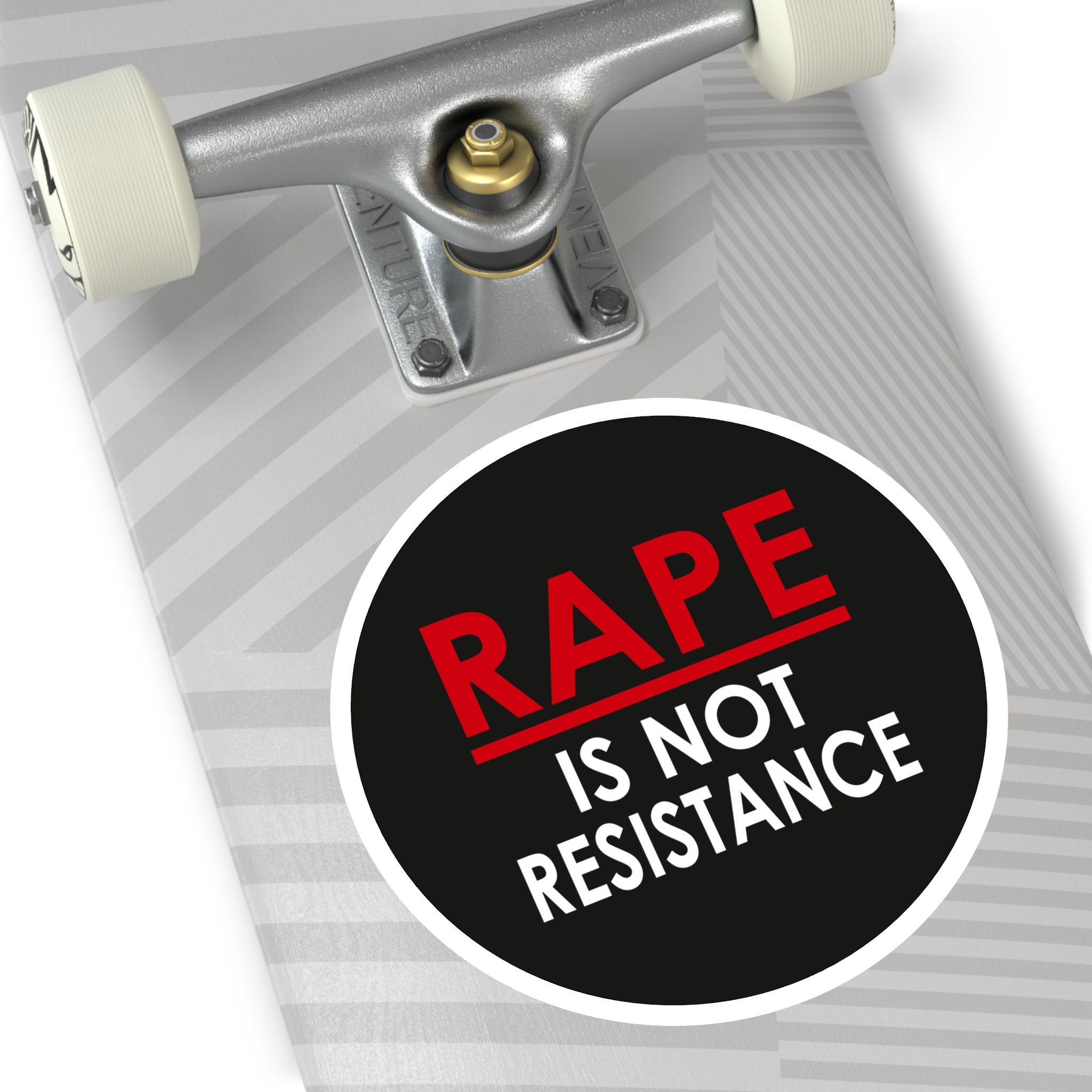 RAPE is Not Resistance! Support Israel Round Stickers, Indoor\outdoor ...