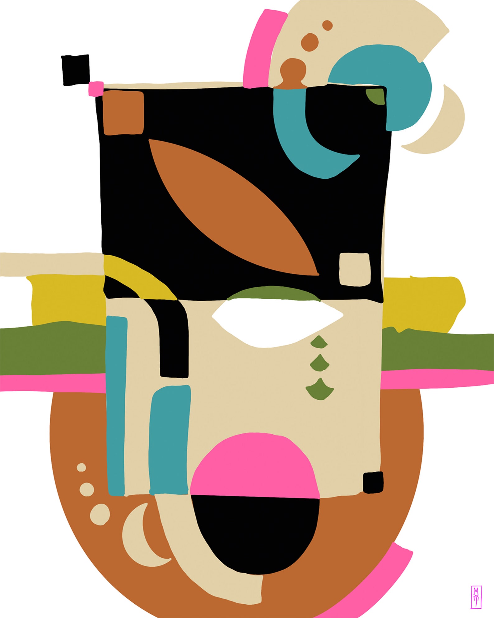 Groovy Abstract PRINTABLE Wall Art Funky Wall Decor Colorful Etsy