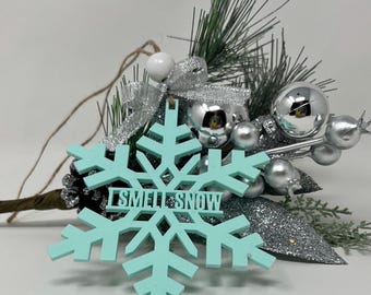 I Smell Snow Acrylic Snowflake Ornament: Gilmore Girls Gift