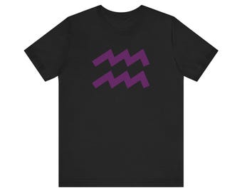Eridan Ampora T-Shirt | Homestuck Fan Apparel | Violet Aquarius Logo Tee | Classic Webcomic Seadweller Shirt
