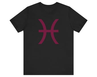 Feferi Peixes T-Shirt | Homestuck Fan Apparel | Fuchsia Pisces Logo Tee | Classic Webcomic Empress Shirt