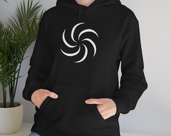 Space Logo | Homestuck Swirl Spiral Hoodie | Minimal Geometric Graphic