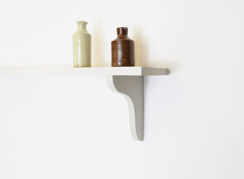 Painted Shaker Kitchen Wall Shelf Bespoke Painted Shelving Etsy UK