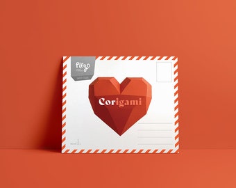 CORIGAMI - coeur en papier