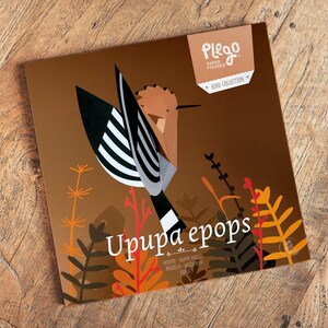 UPUPA EPOPS oiseau en papier image 3