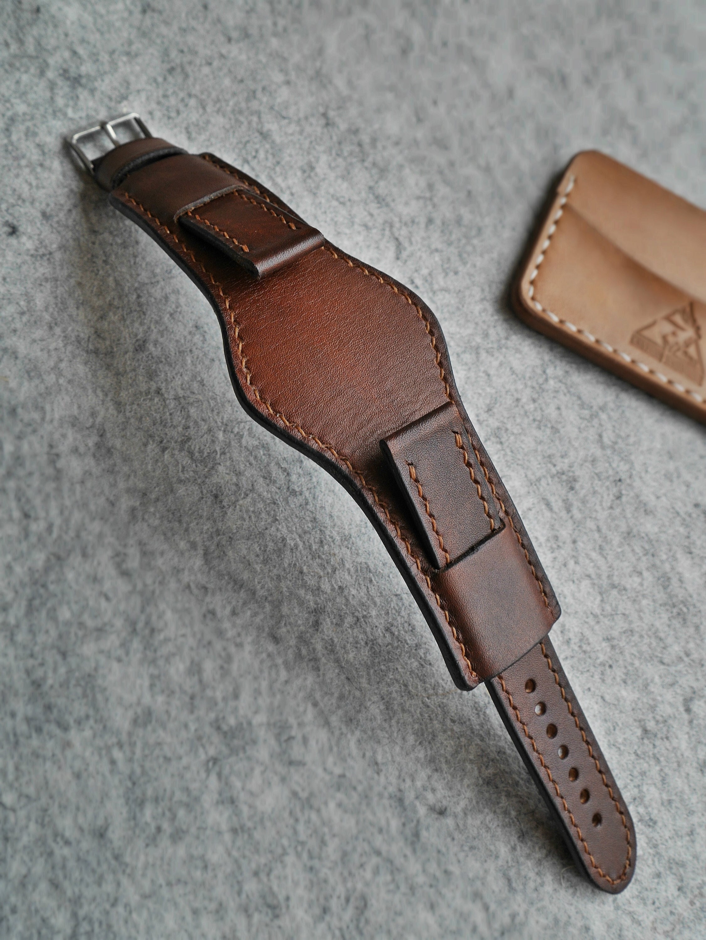 leather cuff watch band