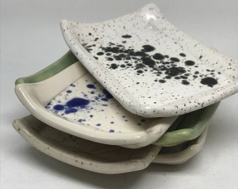 Ceramic Soap Dish- spoon rest -saucer- butter dish - dessert dish