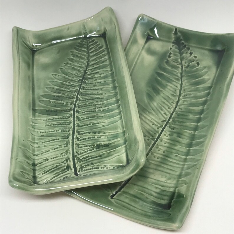 Small Ceramic Rectangular Plate Assorted Colors and Patterns Etsy