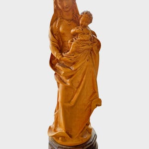 「売約済」聖母マリア像 Wood Carving by ANRI Italy VINTAGE ANRI CARVED WOOD MADONNA OF THE STREETS MARY WITH