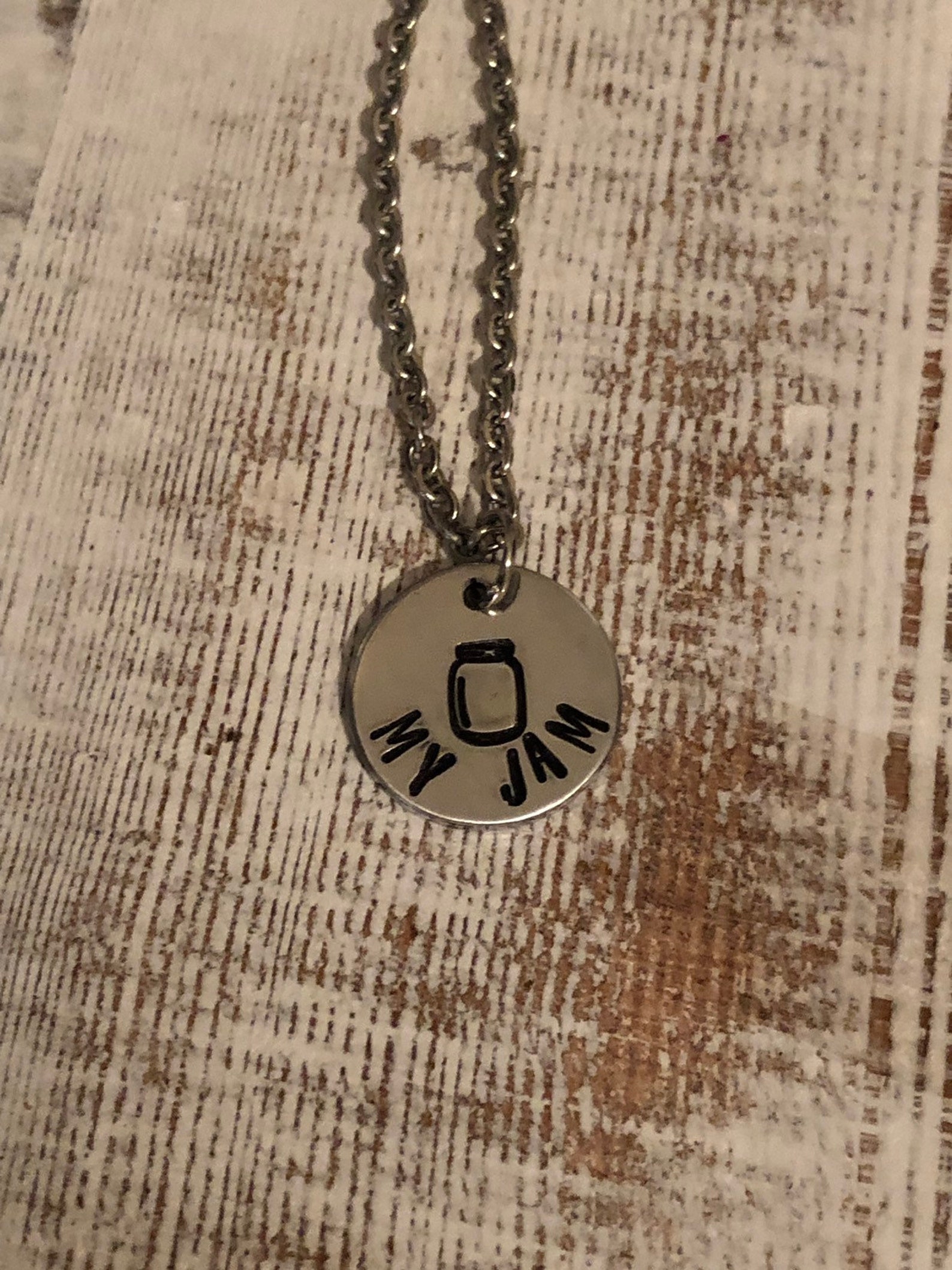 My Jam NecklaceMy Jam JewelryHand Stamped My Jam Etsy