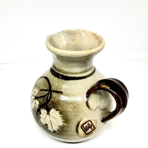 Vintage Australian Pottery Jug - Australian Studio Pottery by Bill Gottschling  - Decorated with Grapes and Leaves