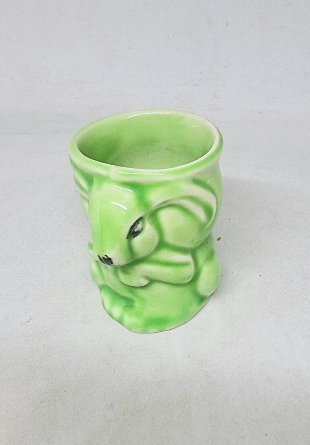 Vintage Green Rabbit Egg Cup Royal Art Pottery Longton Etsy Australia