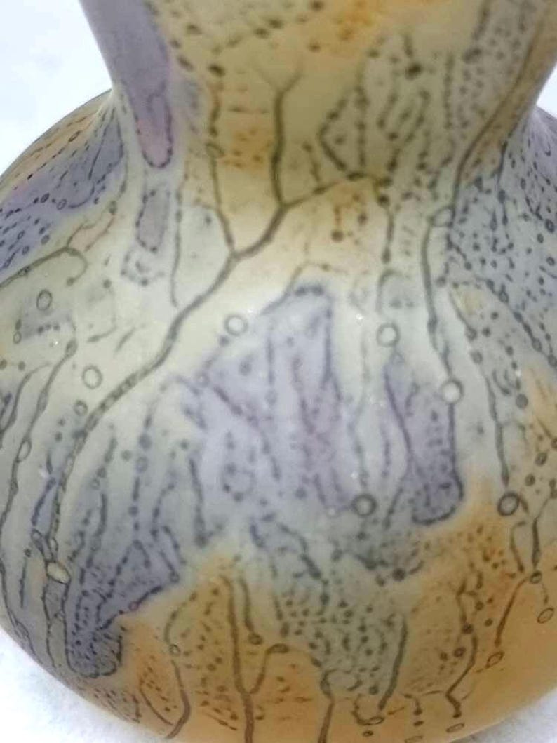 Simron Vase Vintage 'simron' Hand-stained Glass Vase - Made in Israel - Etsy Australia