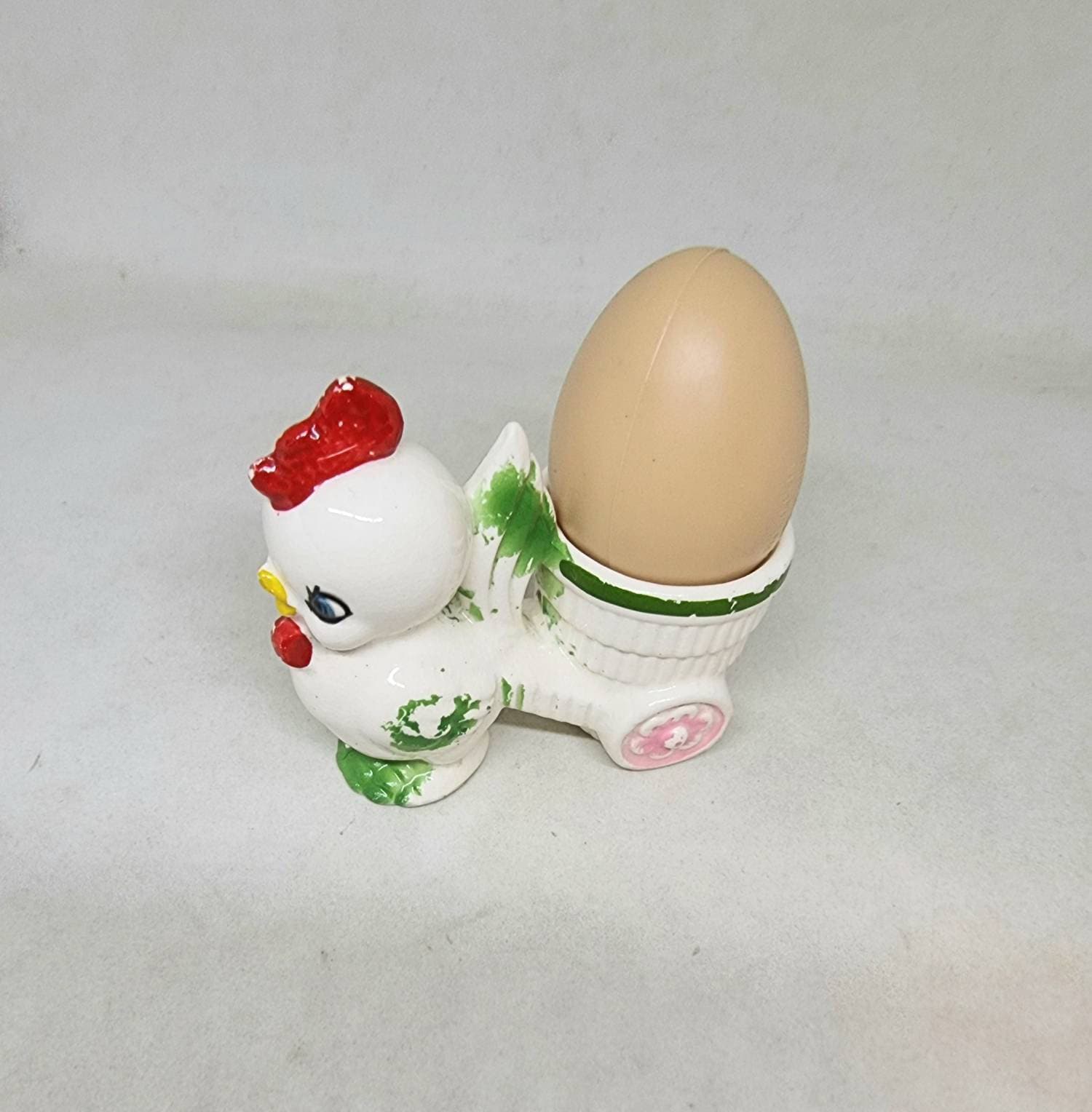 Vintage Bunny Pulling Cart Egg Cup Vintage Bunny Pulling Cart Egg Cup