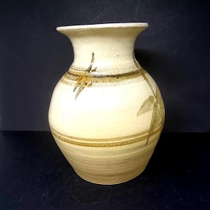 Vintage Australian Pottery Vase - 1980'S - Signed  'Jackman'