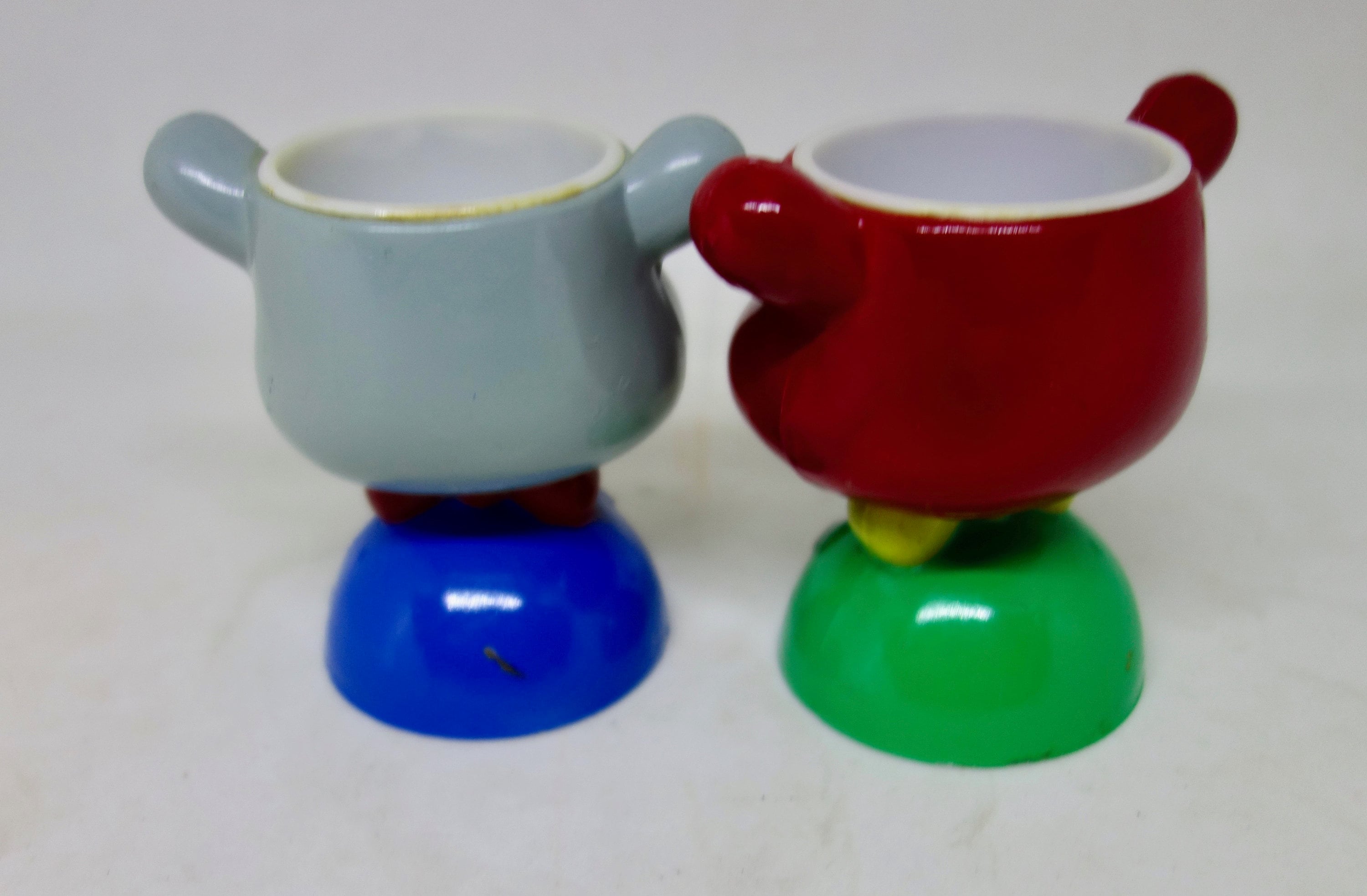 A Vintage Pair of Novelty Bear Egg Cups Two Plastic Bear Etsy